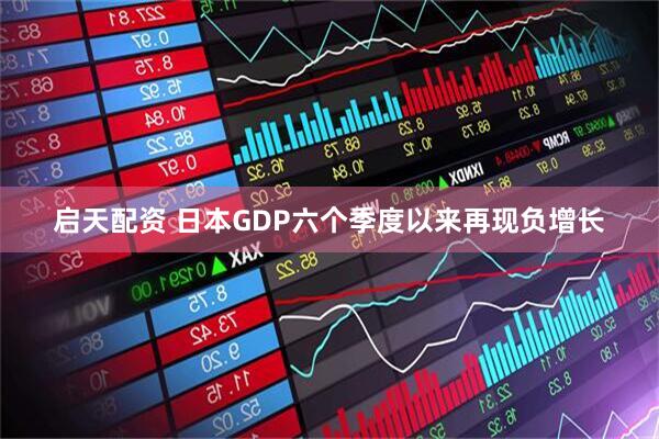 启天配资 日本GDP六个季度以来再现负增长